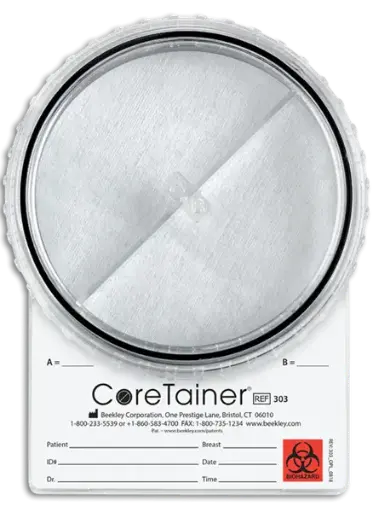 CoreTainer® Stereotactic Core Biopsy Image and Transport System with A/B Divider for Basket Collection 303